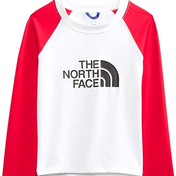 NWT THE NORTH FACE Toddler Little Kid Long-Sleeve Top Shorts Sun Swim Set UPF 50 - Picture 8 of 11